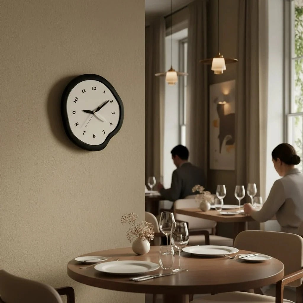 Abstract Acrylic Wall Clock, With or Without Pendulum