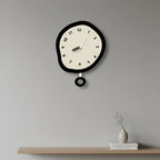 Abstract Acrylic Wall Clock, With or Without Pendulum