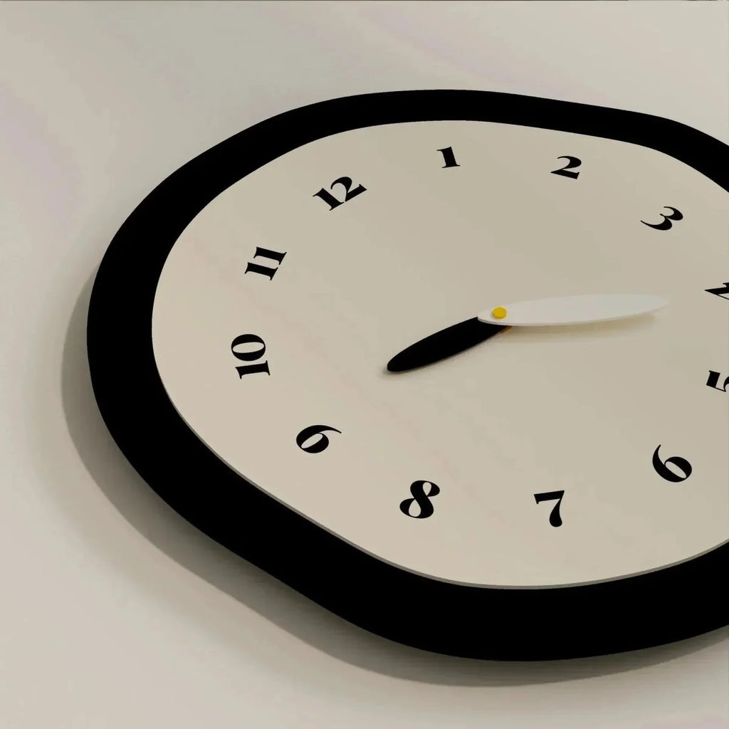 Abstract Acrylic Wall Clock, With or Without Pendulum