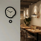 Abstract Acrylic Wall Clock, With or Without Pendulum