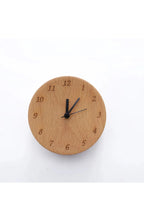 Beech Wood Alarm Clock with Silent Movement for Bedside