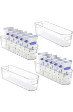 Clear Fridge Storage Boxes, Set of 4 Kitchen Organisers