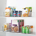 Clear Fridge Storage Boxes, Set of 4 Kitchen Organisers