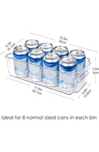 Clear Fridge Storage Boxes, Set of 4 Kitchen Organisers