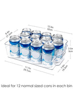 Clear Fridge Storage Boxes, Set of 4 Kitchen Organisers