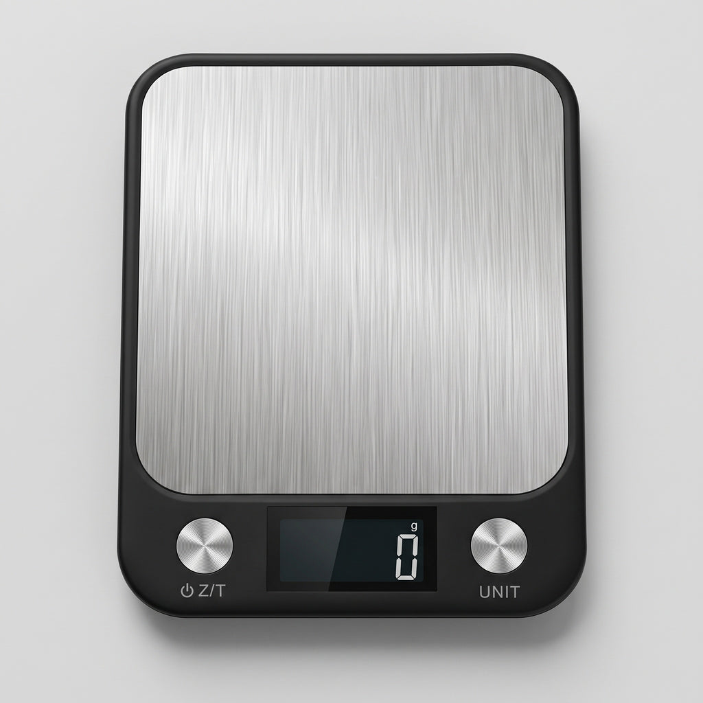 Compact Digital Kitchen Scale - Grams, Ounces and Millilitres