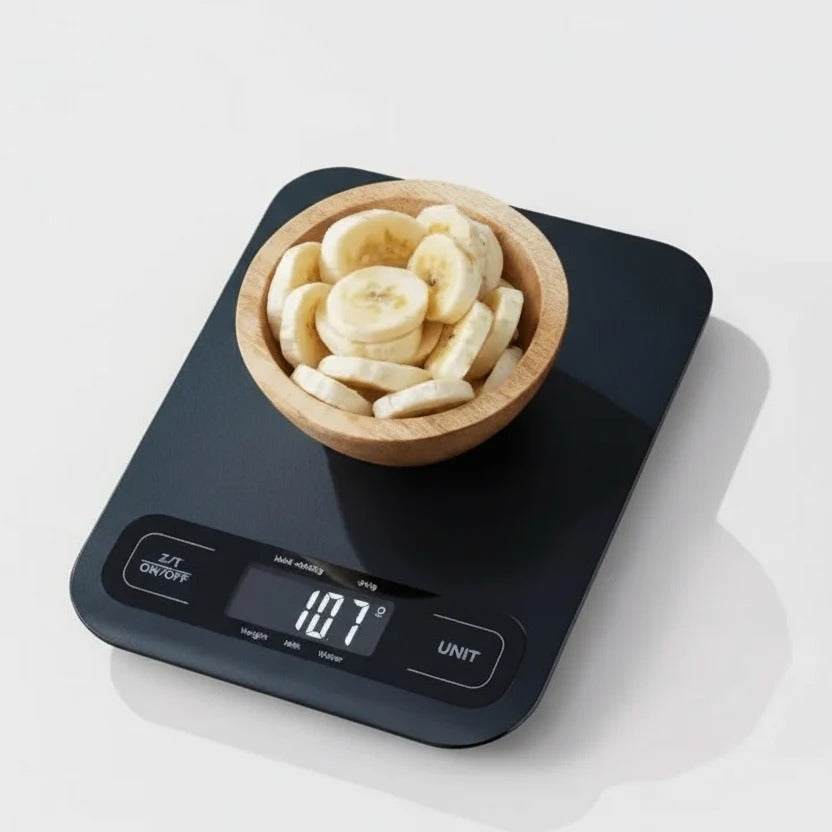 Compact Digital Kitchen Scale - Grams, Ounces and Millilitres