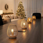 Cordless Metal Table Lamp with Warm LED Edison Bulb