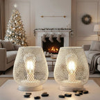 Cordless Metal Table Lamp with Warm LED Edison Bulb