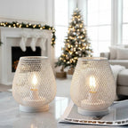 Cordless Metal Table Lamp with Warm LED Edison Bulb
