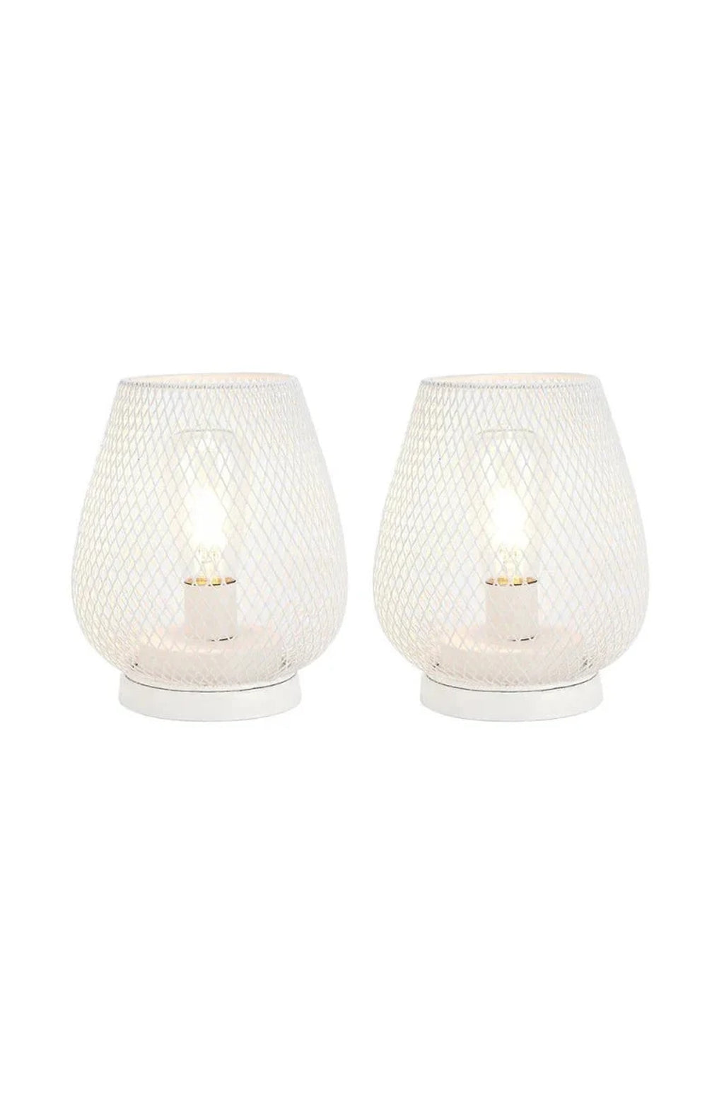 Cordless Metal Table Lamp with Warm LED Edison Bulb