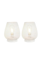 Cordless Metal Table Lamp with Warm LED Edison Bulb