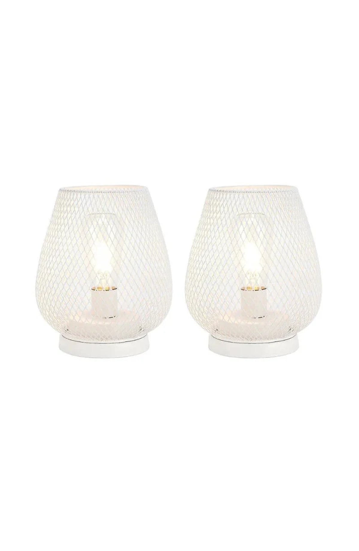 Cordless Metal Table Lamp with Warm LED Edison Bulb