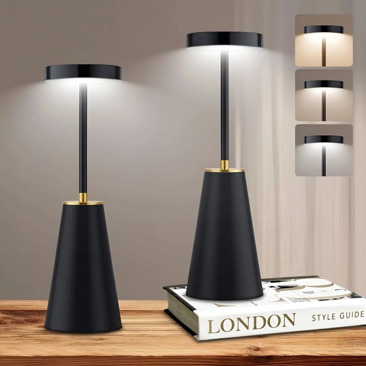 Cordless Table Lamp with Warm and Cool Light Modes