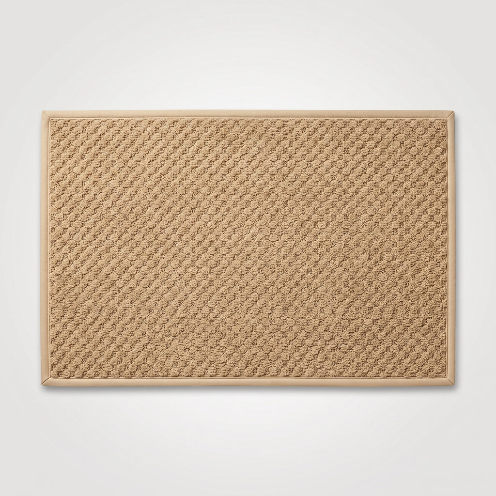 Dirt-Trapping Entrance Mat with Low-Profile Rubber Backing