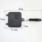 Double-Sided Sandwich Pan - Non-Stick Aluminium, 35 x 15 cm