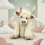 Highland Cow Plush with Flower Crown