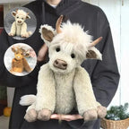 Highland Cow Plush with Flower Crown