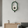 Long Wall Clock with 3D Numerals and Silent Movement