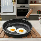 Maifan Stone Non-Stick Frying Pan with Glass Lid