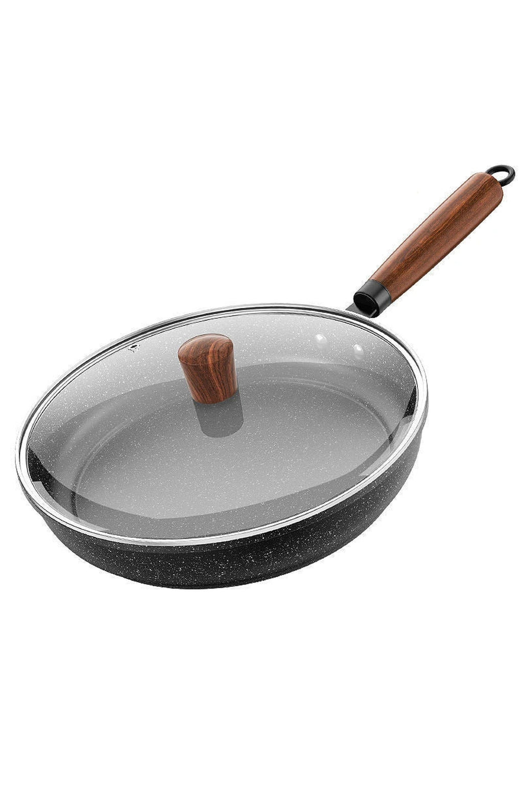 Maifan Stone Non-Stick Frying Pan with Glass Lid