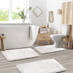 Memory Foam Bath Mat Set with Quick-Drying Surface
