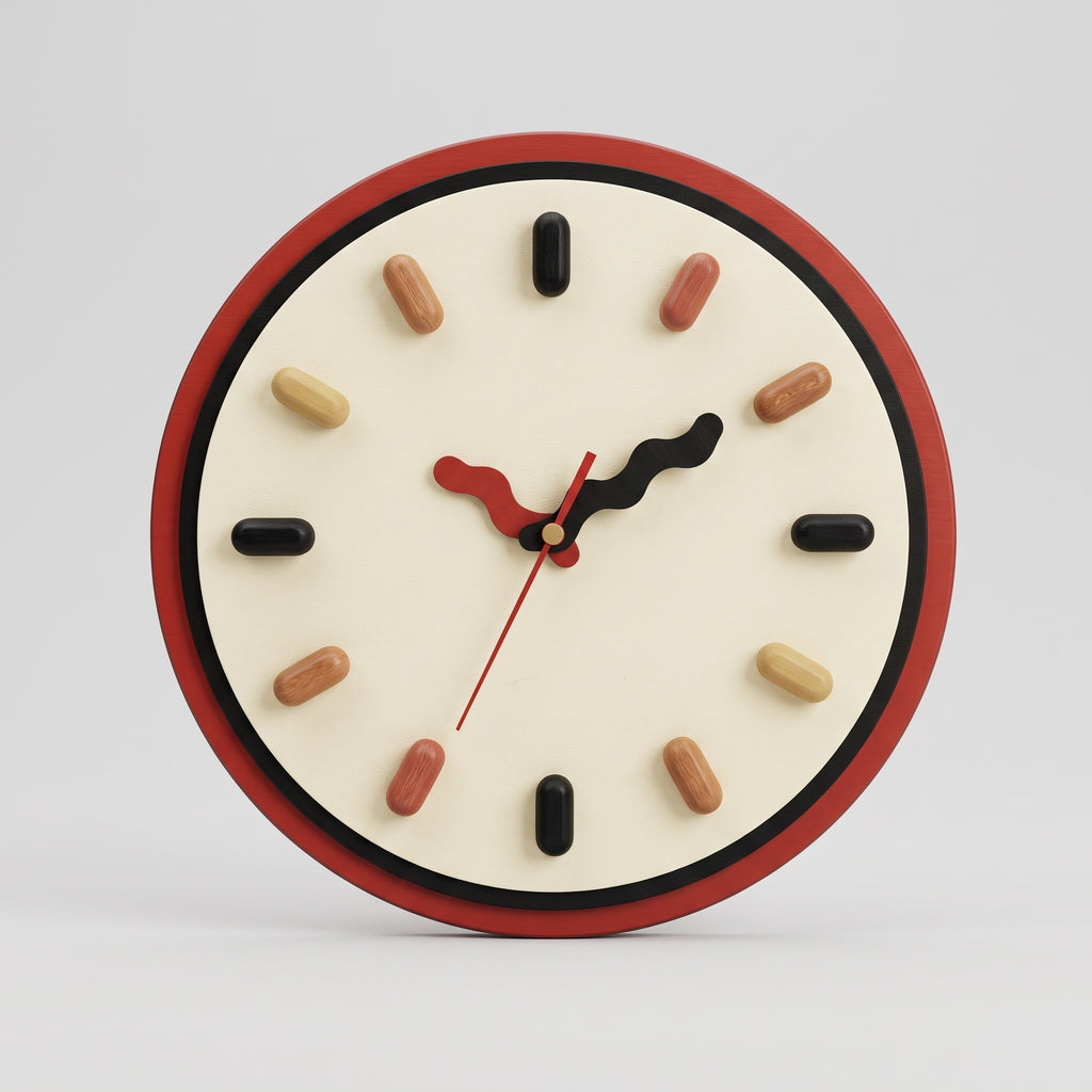 Nordic 3D Wall Clock with Silent Sweep Movement