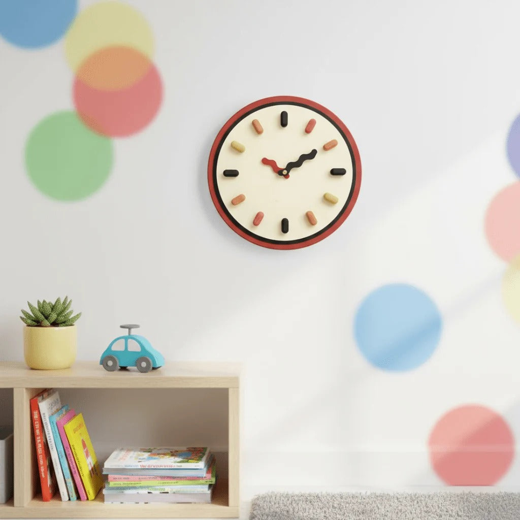 Nordic 3D Wall Clock with Silent Sweep Movement