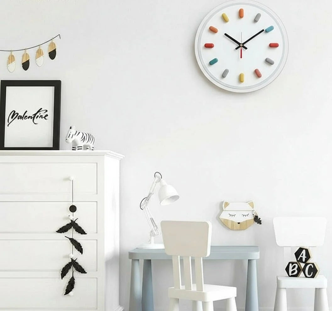 Nordic 3D Wall Clock with Silent Sweep Movement