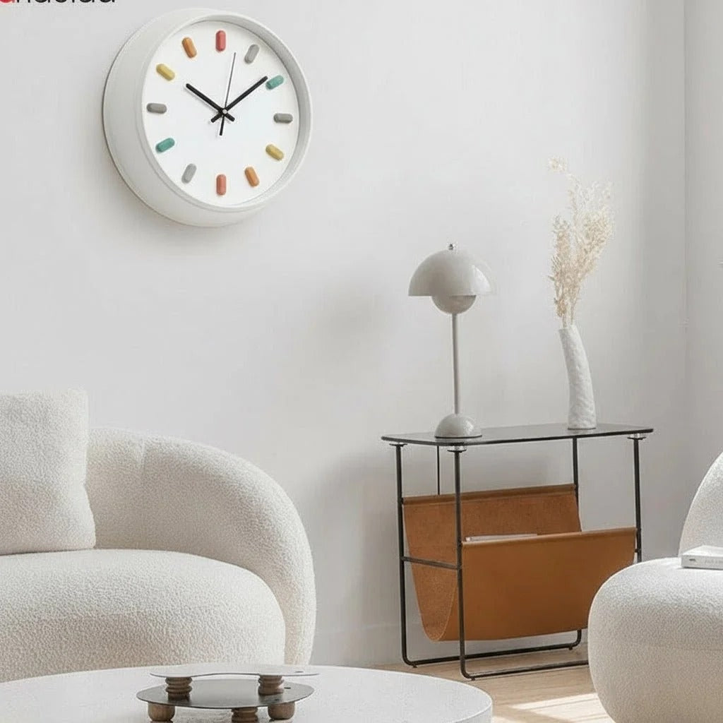 Nordic 3D Wall Clock with Silent Sweep Movement