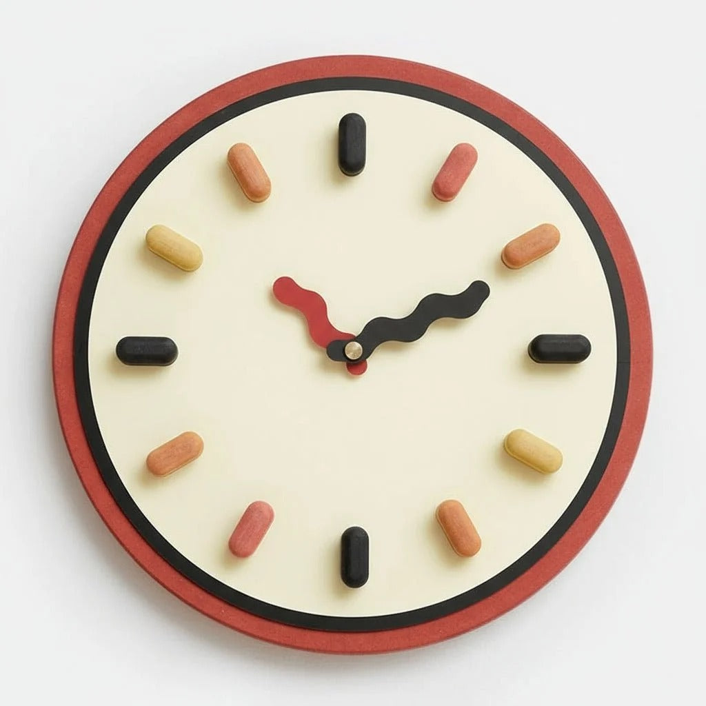 Nordic 3D Wall Clock with Silent Sweep Movement