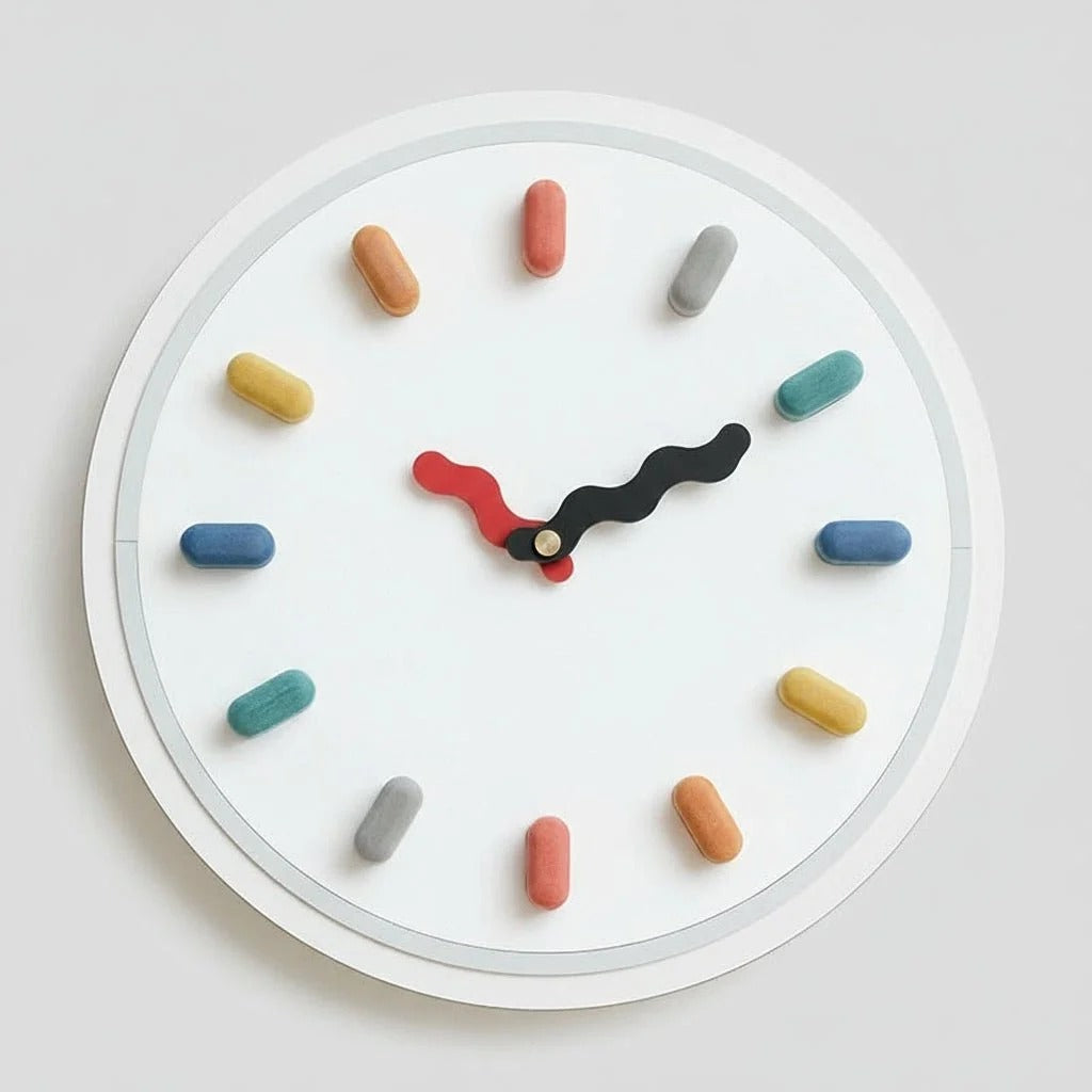 Nordic 3D Wall Clock with Silent Sweep Movement