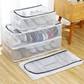 Stackable Clear Shoe Boxes with Ventilation, Multipack